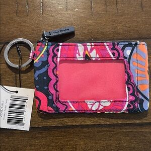 Vera Bradley Zip ID Case Twilight Paisley Multi-Color
